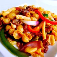 牛柳双椒贝壳面