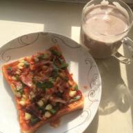 微波炉吐司披萨