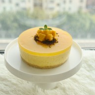 镜面芒果慕斯蛋糕