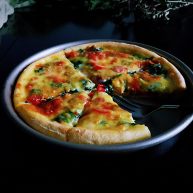 藜麦菠菜虾仁披萨吃出藜麦的纯吃出菠菜的个性