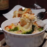 海鲜蔬菜酱焗意面