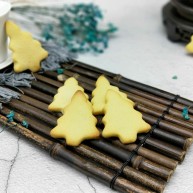 圣诞树饼干预热圣诞节