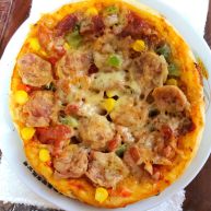 奥尔良烤肉培根披萨