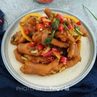 网红柠檬百香果鸡爪