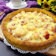 南瓜虾仁培根披萨