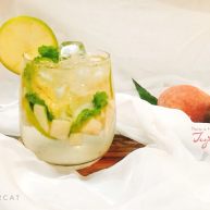 水蜜桃青柠薄荷苏打夏日的小清新