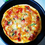 自制薄底披萨味道绝了