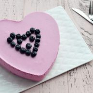 心形火龙果慕斯