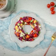 夏日清爽减脂鸡蛋蔬菜沙拉