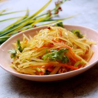 凉拌土豆丝胡萝卜丝