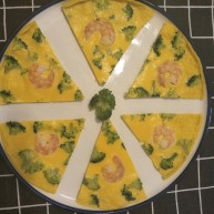 西兰花虾仁鸡蛋派