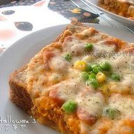 茄汁奶油吐司披萨