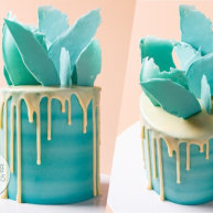 基础滴落蛋糕可以做出无限种高大上的造型