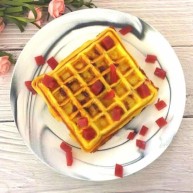 酸奶山楂糕华夫饼