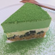 抹茶红豆冻芝士