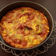 萨拉米培根玉米披萨