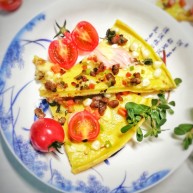 牛腩鸡蛋饼披萨