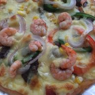 大虾牛肉披萨