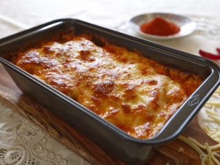 18、芝士辣烤年糕,烤完出炉啦，香喷喷滴，口水都快流出来了????。