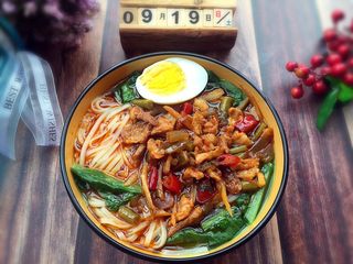 14、#酸味#家常酸菜肉丝面,开动????????那叫一个酸爽????