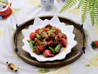 20、孜然老醋辣爆鸡胗,成品一