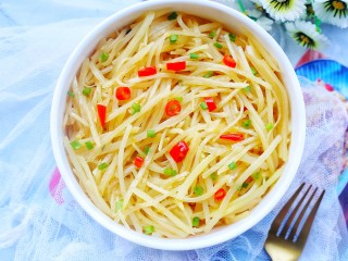 13、醋溜土豆丝,简单又好吃！不愧是国民家常菜。