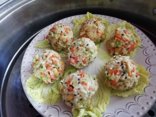 13、饭团子,上锅蒸15分钟即可