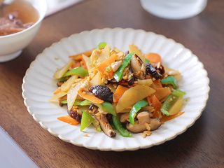 13、土豆香菇炒蛋,成品