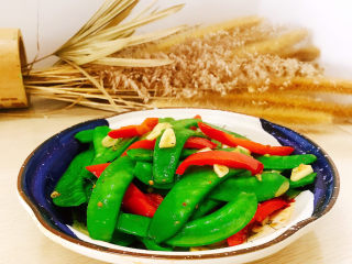 11、红尖椒炒荷兰豆,成品图