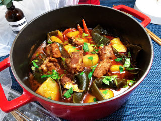 31、红烧土豆排骨➕海带结土豆烧排骨,成品