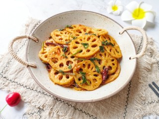 11、干锅藕片,下饭又好吃。