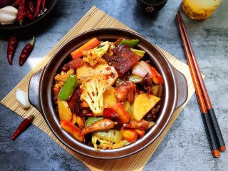 15、什锦干锅,口感丰富!