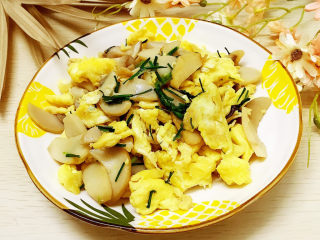 17、杏鲍菇炒鸡蛋,成品图