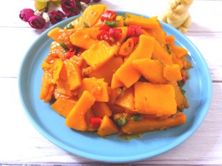 14、辣炒南瓜片,成品图