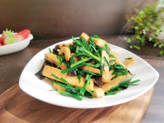 15、韭菜炒豆腐,喜欢的试试吧！