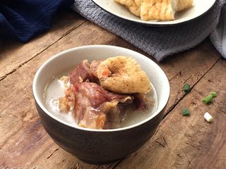 16、天麻炖火腿肉,炖好的火腿肉非常好吃????