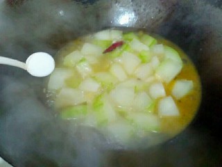 15、厨房挑战＋素菜＋素烧冬瓜,水沸加少许盐