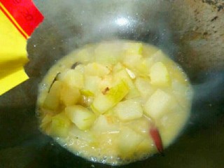 17、厨房挑战＋素菜＋素烧冬瓜,少许鸡精和生抽