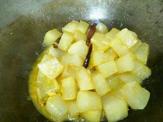 18、厨房挑战＋素菜＋素烧冬瓜,翻炒均匀即可