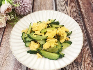 17、鸡蛋炒青瓜,成品图
