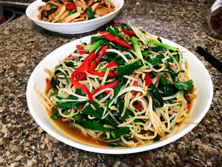 14、韭菜炒豆芽➕万条垂下绿丝绦,做法简单,清爽美味