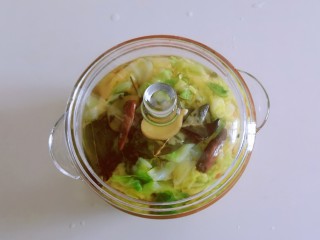 15、自制泡菜,拌匀，加盖子放入冰箱腌制。