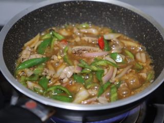 21、青椒炒猪腰,关火即可出锅