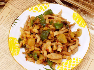 17、榨菜肉丝,装盘