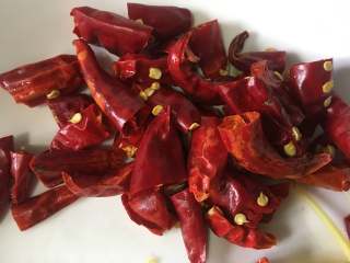 7、干煸芸豆,半碗干辣椒