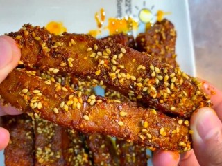 9、麻辣里脊条,麻辣里脊条制作完成