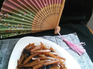 8、豆豉土豆丝,成品