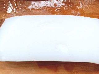 2、炒豌豆凉粉,凉调一分,剩下的一块