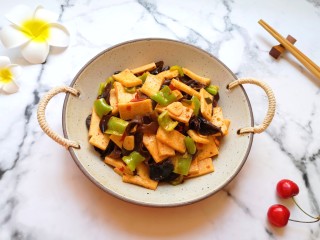 16、素炒千叶豆腐,素菜也好吃哦！