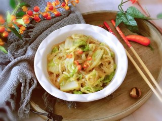 16、大白菜炖粉条,出锅